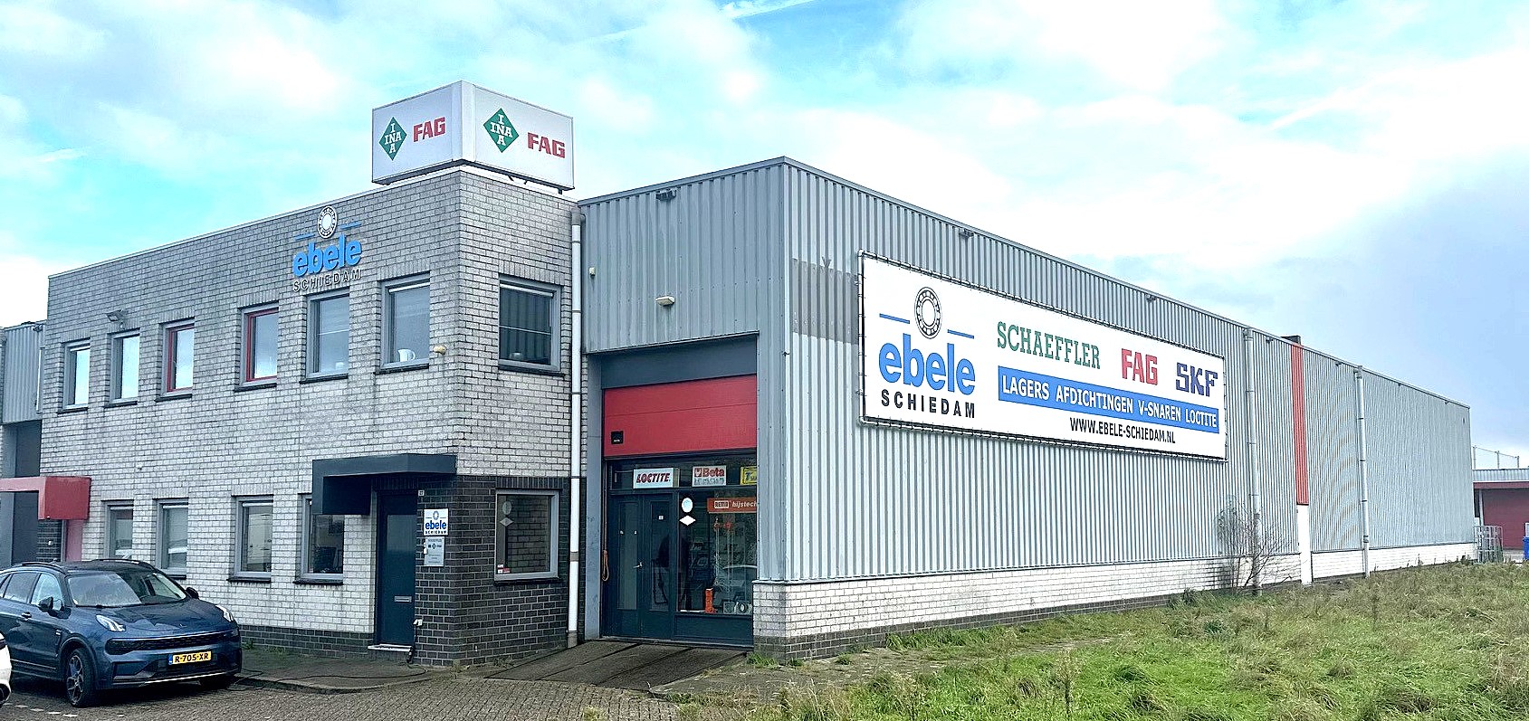 Het pand van Ebele Schiedam bv aan de Minervaweg